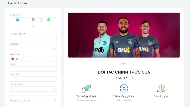 Tất tần tật các bước tham gia chơi tại nền tảng BK8